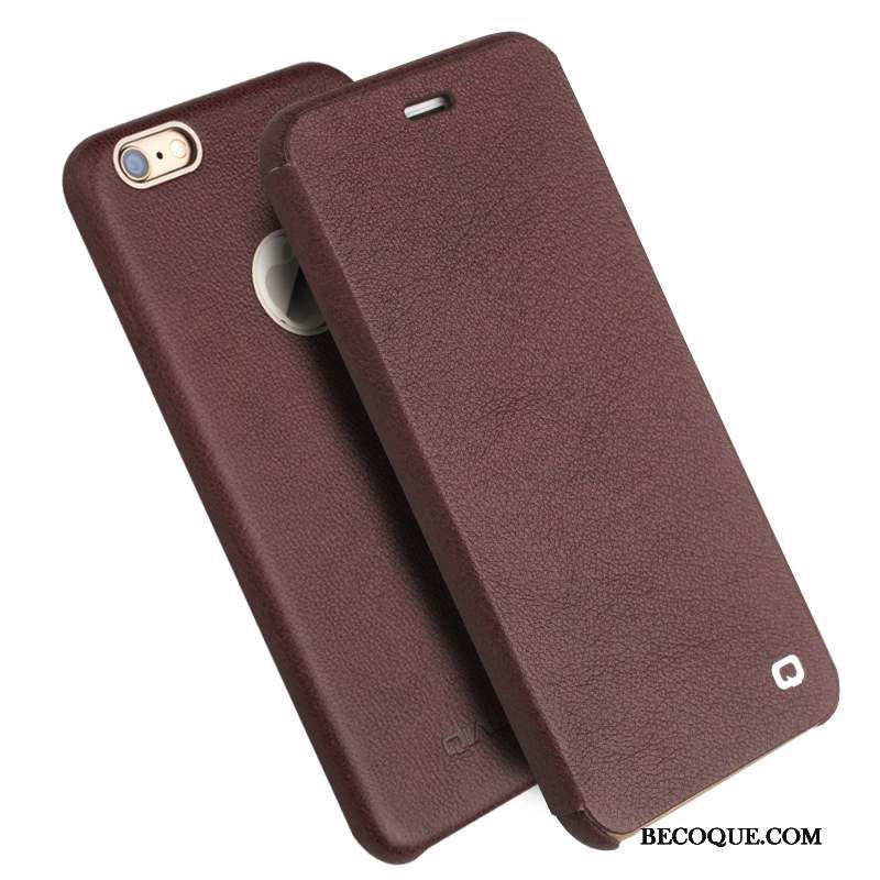 iPhone 6/6s Marron Légère Étui En Cuir Housse Téléphone Portable Coque De Téléphone