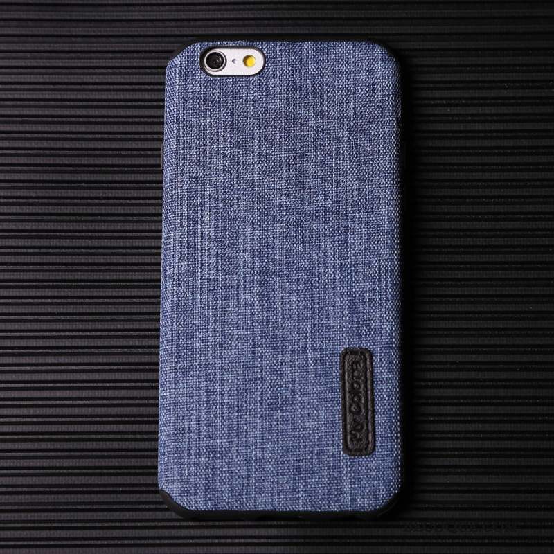 iPhone 6/6s Plus Coque De Téléphone Bleu Personnalité Délavé En Daim Incassable Créatif