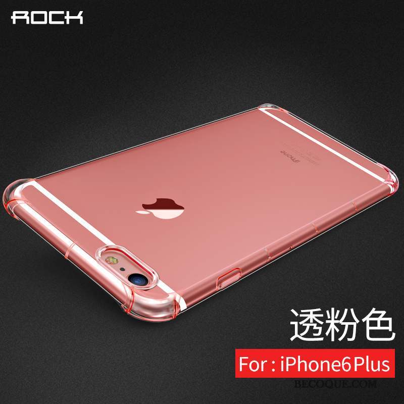 iPhone 6/6s Plus Coque Fluide Doux Transparent Silicone Tout Compris Incassable Tendance