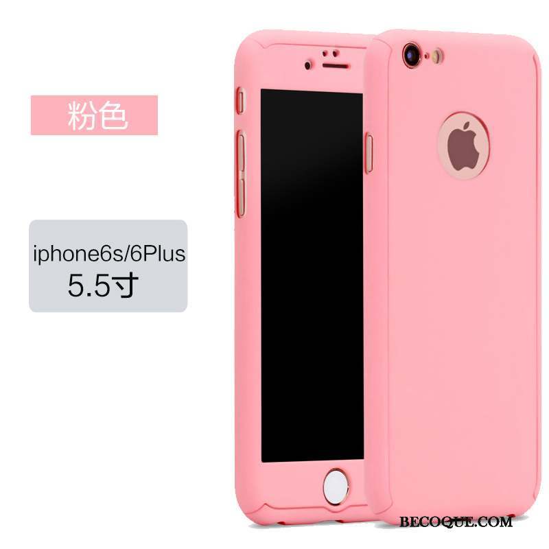 iPhone 6/6s Plus Coque Incassable Délavé En Daim Rose Kaki Tout Compris Téléphone Portable