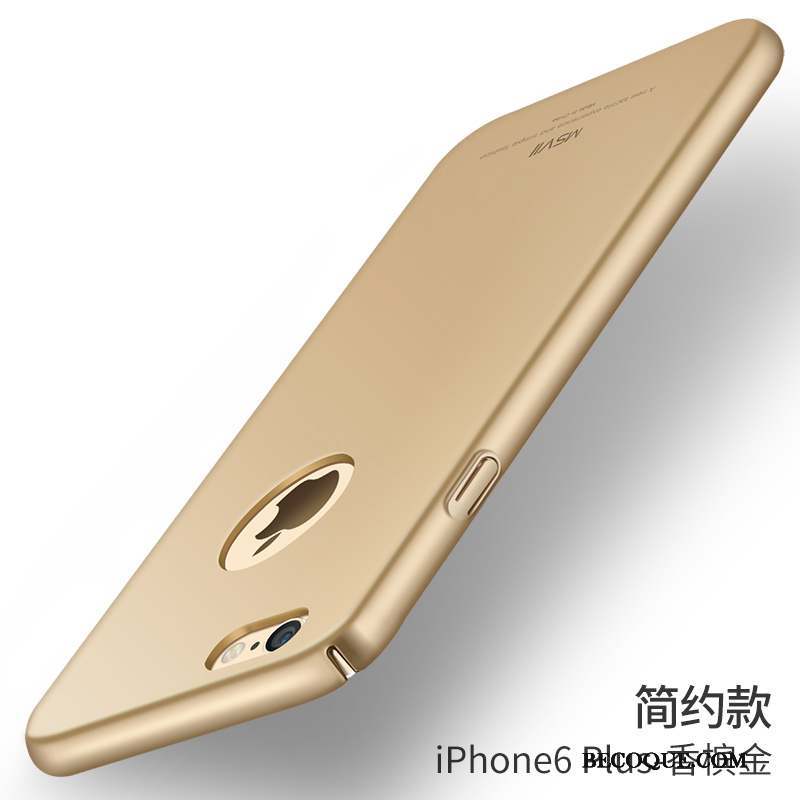 iPhone 6/6s Plus Coque Très Mince Étui Incassable Or Délavé En Daim Personnalité