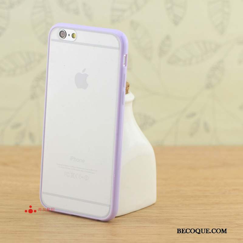 iPhone 6/6s Plus Difficile Silicone Petit Coque Violet Frais