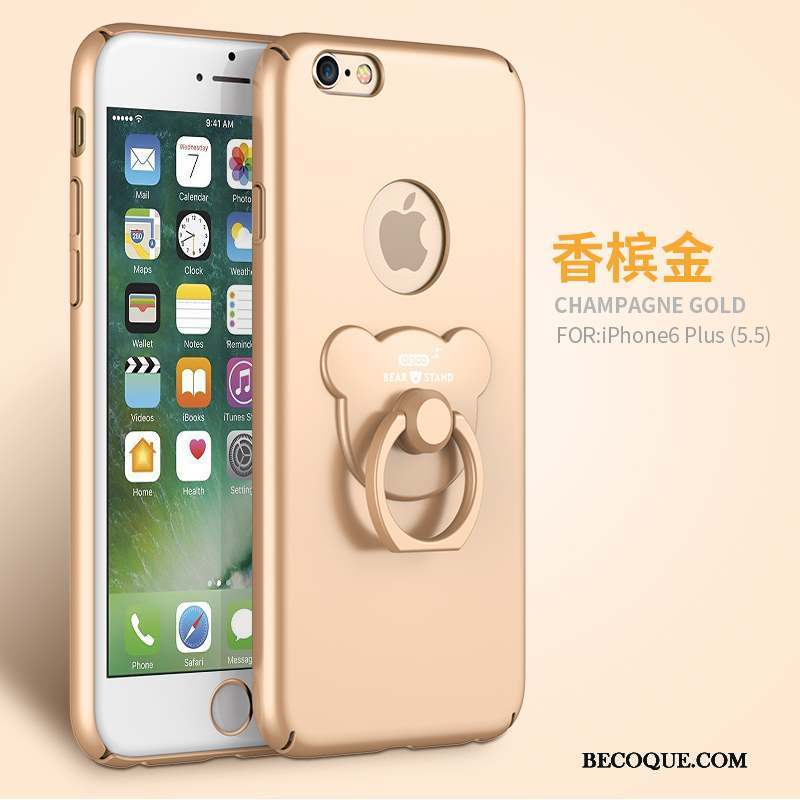 iPhone 6/6s Plus Incassable Coque De Téléphone Or Support Étui