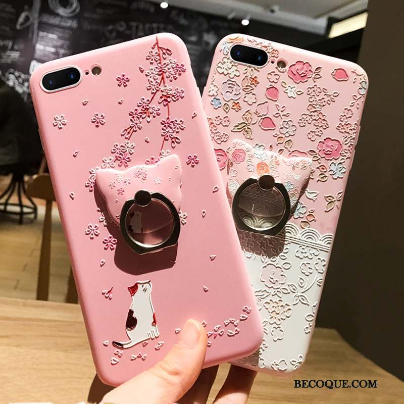 iPhone 6/6s Plus Rose Coque De Téléphone Incassable Chat Tout Compris Dessin Animé