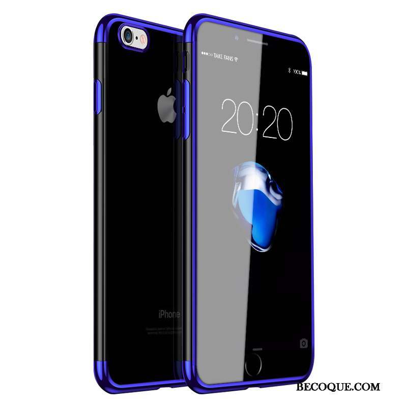 iPhone 6/6s Plus Tout Compris Transparent Bleu Incassable Tendance Coque De Téléphone