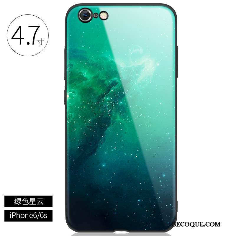 iPhone 6/6s Protection Tout Compris Coque De Téléphone Vert Étui Verre