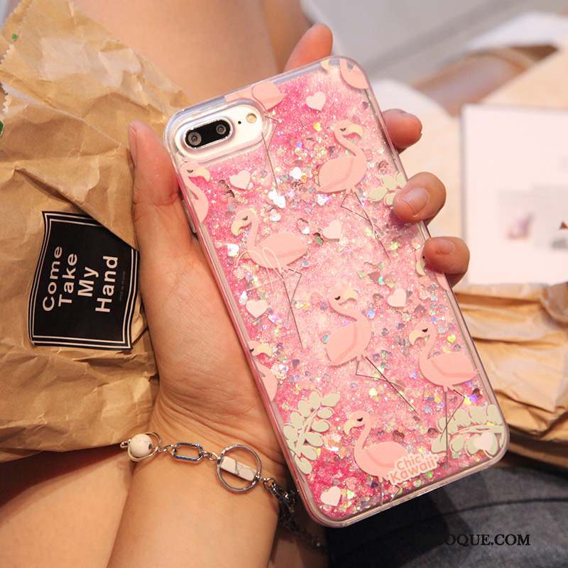 iPhone 6/6s Quicksand Oiseau Rose Incassable Coque De Téléphone