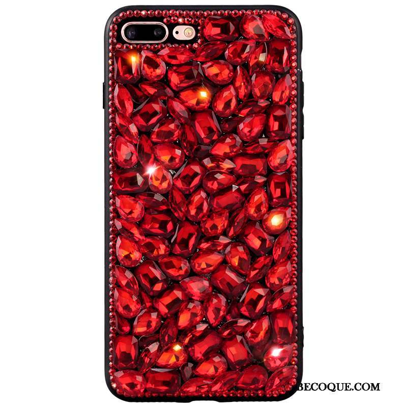 iPhone 6/6s Rouge Tendance Europe Luxe Coque De Téléphone Strass