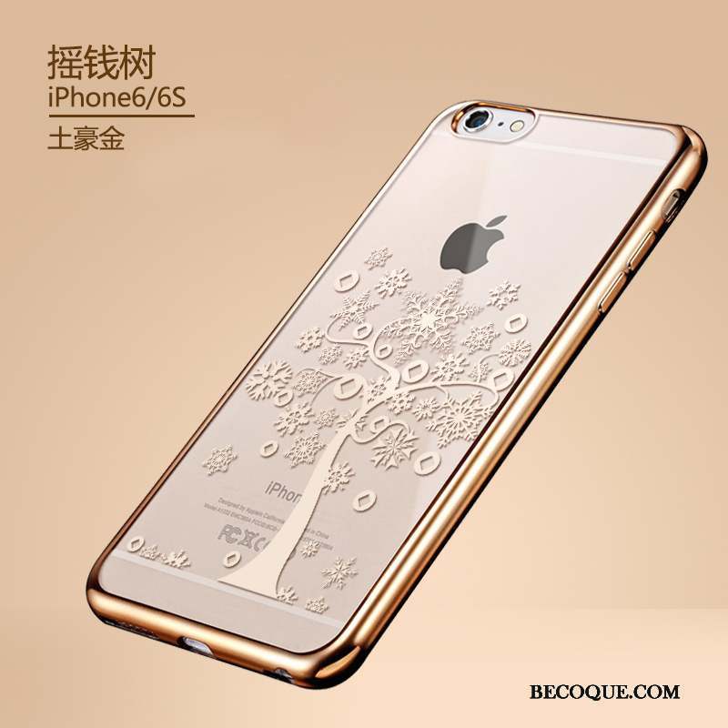 iPhone 6/6s Tendance Fluide Doux Coque Or Protection De Téléphone