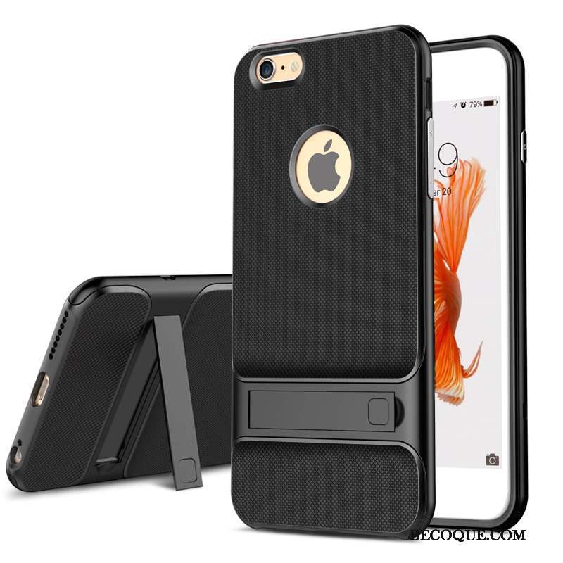 iPhone 6/6s Tendance Étui Coque Noir Tout Compris Incassable