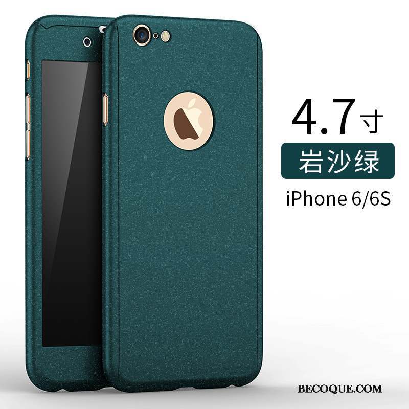 iPhone 6/6s Vert Délavé En Daim Tout Compris Étui Incassable Coque De Téléphone