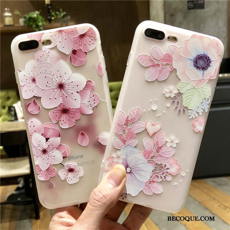 iPhone 6/6s Étui Rose Silicone Tout Compris Protection Coque De Téléphone