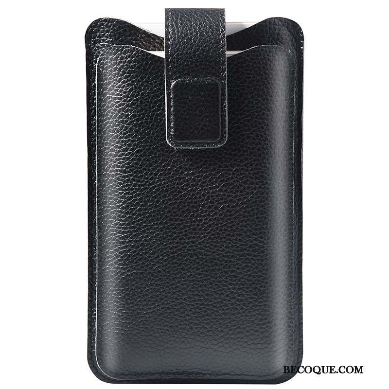 iPhone 7 Coque Cool Noir Étui En Cuir Sac De Taille Protection Fluide Doux