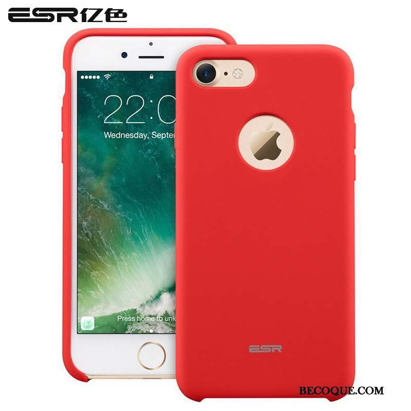 iPhone 7 Coque De Téléphone Nouveau Protection Rouge Étui Silicone