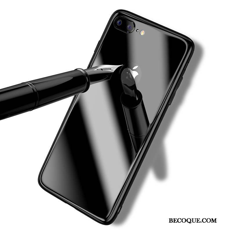 iPhone 7 Coque De Téléphone Étui Noir Incassable Verre Trempé Tout Compris