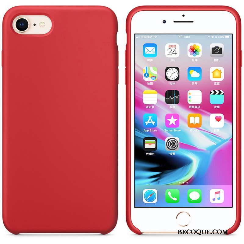 iPhone 7 Coque Nouveau Incassable Silicone Rose Tout Compris Marque De Tendance