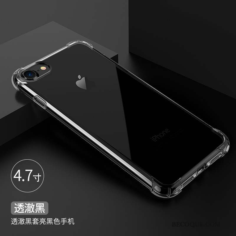 iPhone 7 Coque Tout Compris Silicone Transparent Incassable Protection Contre Les Explosions Étui