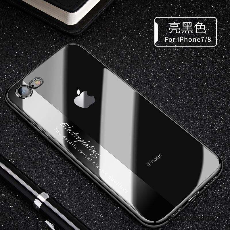 iPhone 7 Fluide Doux Noir Coque De Téléphone Silicone Étui Personnalité