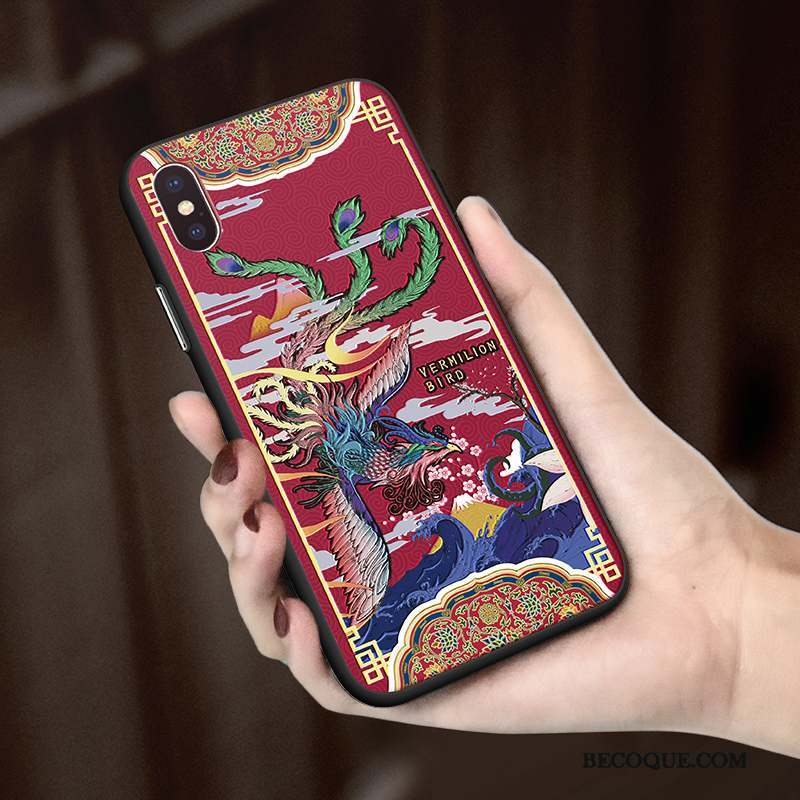 iPhone 7 Nouveau Fluide Doux Chiens Broderie Dessin Animé Coque