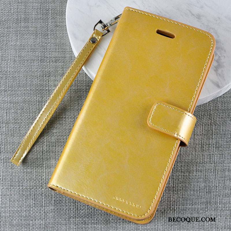 iPhone 7 Or Portefeuille Protection Étui En Cuir Coque De Téléphone Housse