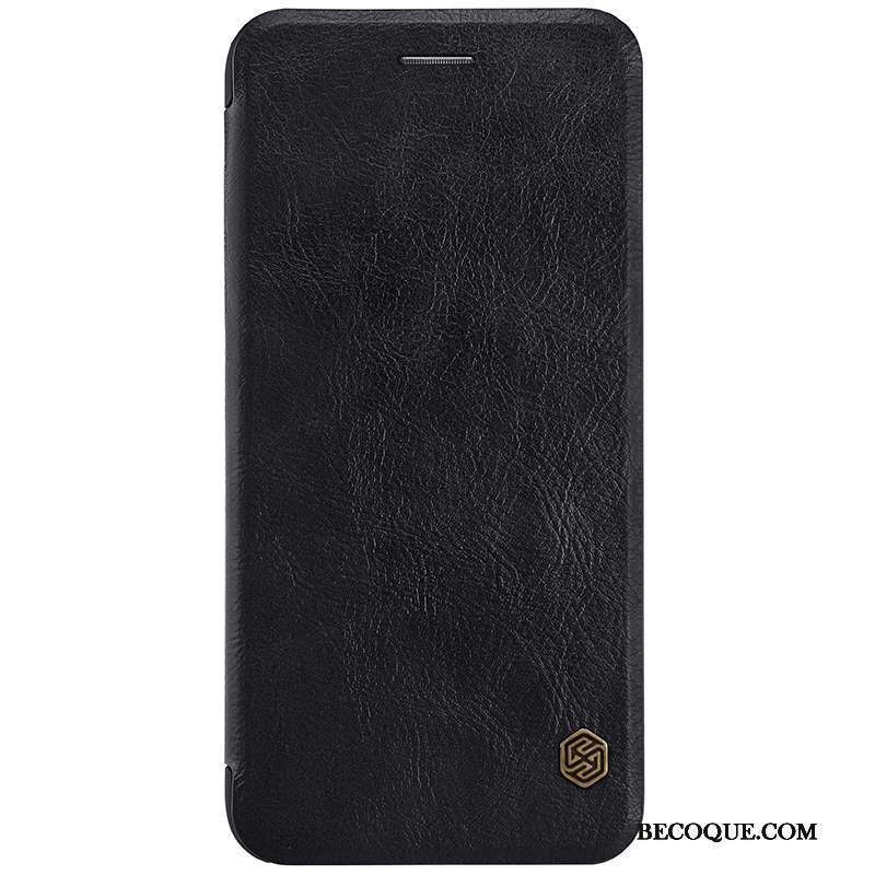 iPhone 7 Plus Coque Protection Incassable Noir Étui Étui En Cuir Pu