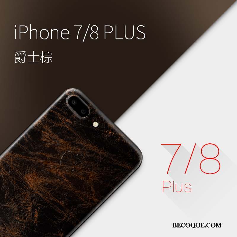 iPhone 7 Plus Créatif Étui Très Mince Luxe Cuir Véritable Coque De Téléphone