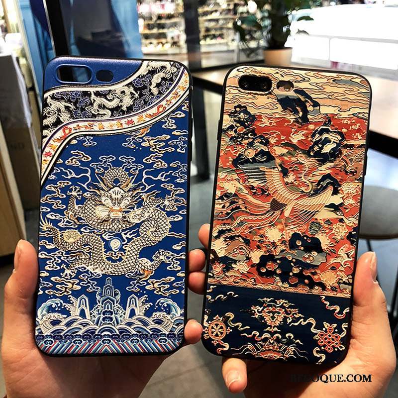 iPhone 7 Plus Incassable Bordure Étui Dragon Coque De Téléphone Totem