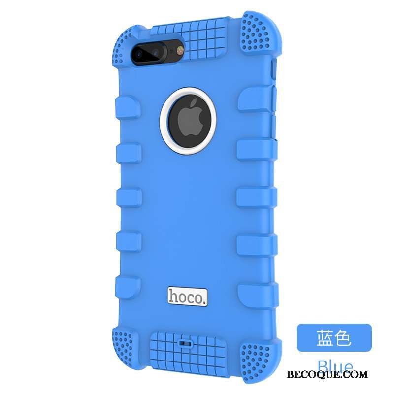 iPhone 7 Plus Ornements Suspendus Silicone Créatif Gaufrage Coque De Téléphone Bleu