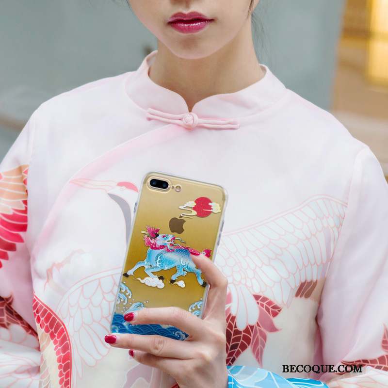 iPhone 7 Plus Étui Style Chinois Incassable Coque De Téléphone Protection Original
