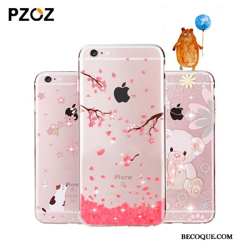 iPhone 7 Rose Nouveau Coque De Téléphone Marque De Tendance Ornements Suspendus