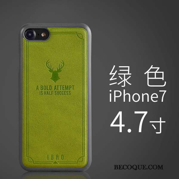 iPhone 7 Vert Étui En Cuir Protection Très Mince Coque De Téléphone Tout Compris