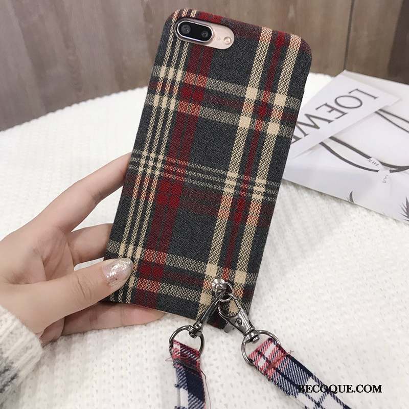 iPhone 7 Étui Coque De Téléphone Ornements Suspendus Nouveau Tendance Flanelle