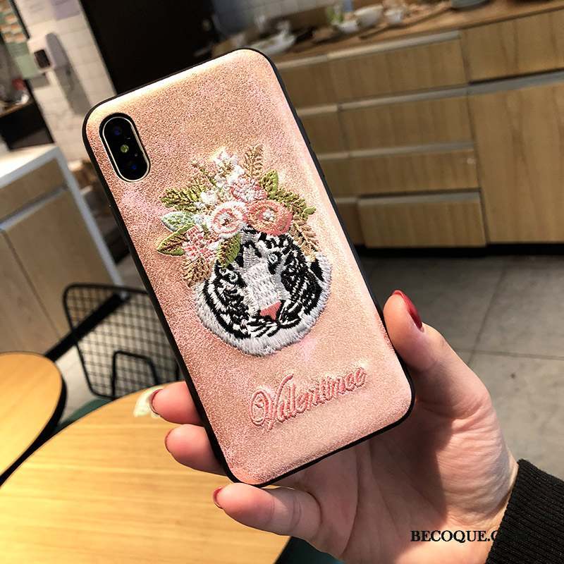 iPhone 7 Étui Nouveau Coque De Téléphone Rose Téléphone Portable Créatif