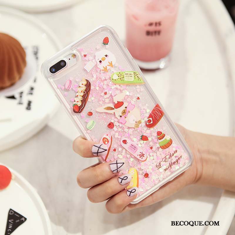 iPhone 8 Coque De Téléphone Tout Compris Rose Original Charmant Silicone