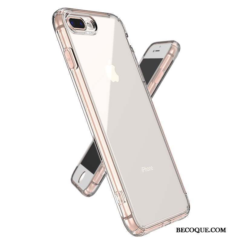 iPhone 8 Coque Incassable Ballon Transparent Étui Silicone Blanc