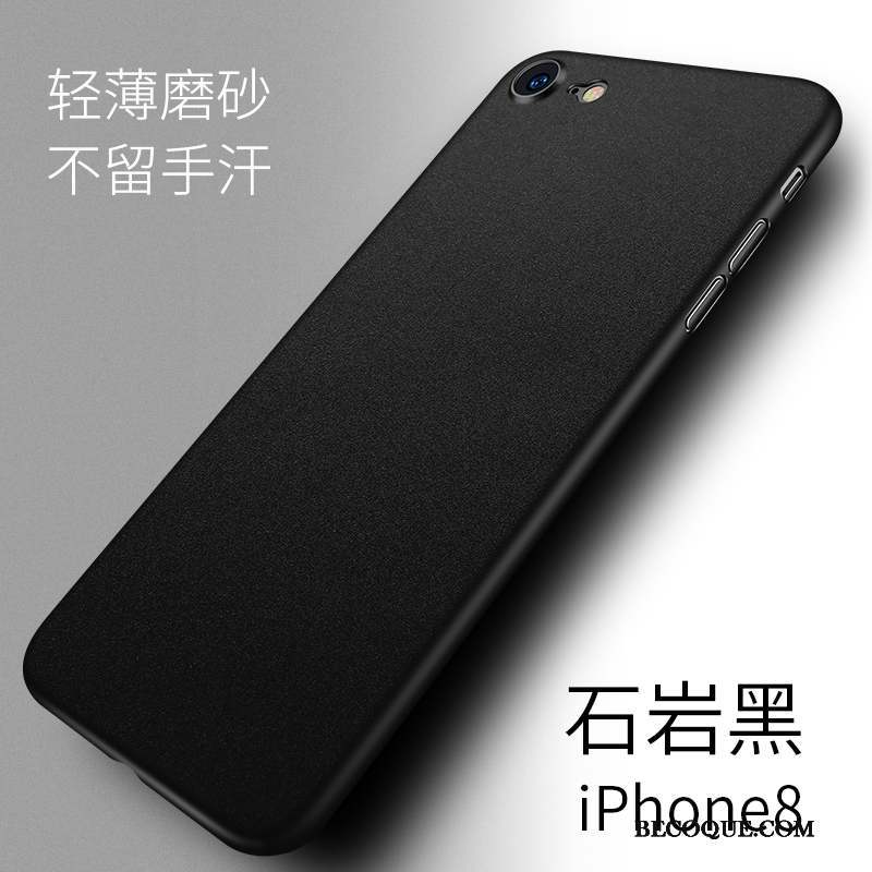 iPhone 8 Coque Tout Compris Très Mince Délavé En Daim Protection Étui Incassable