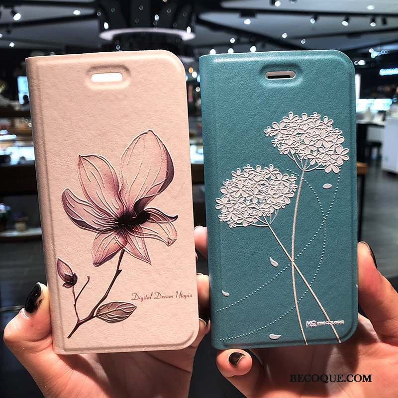 iPhone 8 Fluide Doux Coque De Téléphone Anneau Incassable Étui Bleu