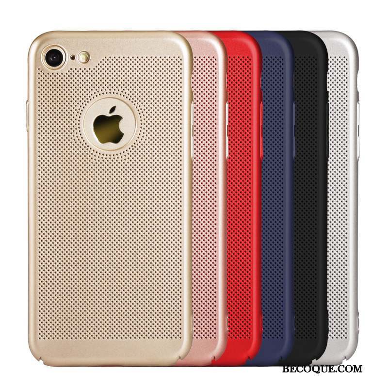 iPhone 8 Incassable Protection Étui Or Coque De Téléphone Délavé En Daim
