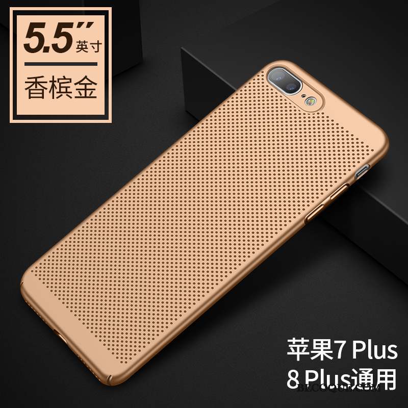 iPhone 8 Plus Coque De Téléphone Nouveau Or Mince Étui Protection