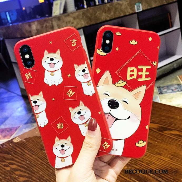 iPhone 8 Plus Nouveau Incassable Rouge Coque De Téléphone De Fête Amoureux