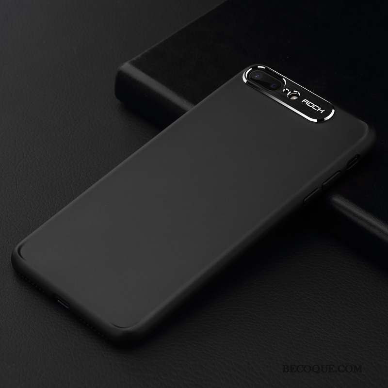 iPhone 8 Plus Nouveau Tendance Coque De Téléphone Silicone Noir Étui