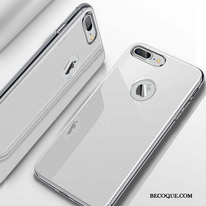 iPhone 8 Plus Personnalité Étui Créatif Argent Très Mince Coque De Téléphone