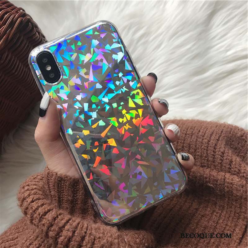 iPhone 8 Plus Rose Multicolore Étui Coque De Téléphone Créatif Protection