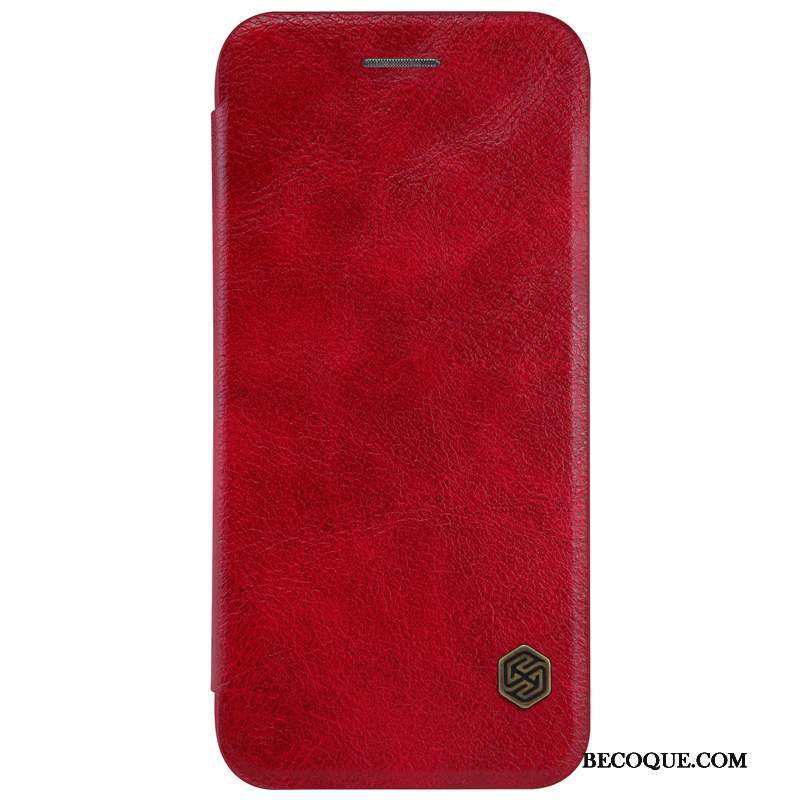 iPhone 8 Rouge Protection Coque De Téléphone Carte Étui Étui En Cuir