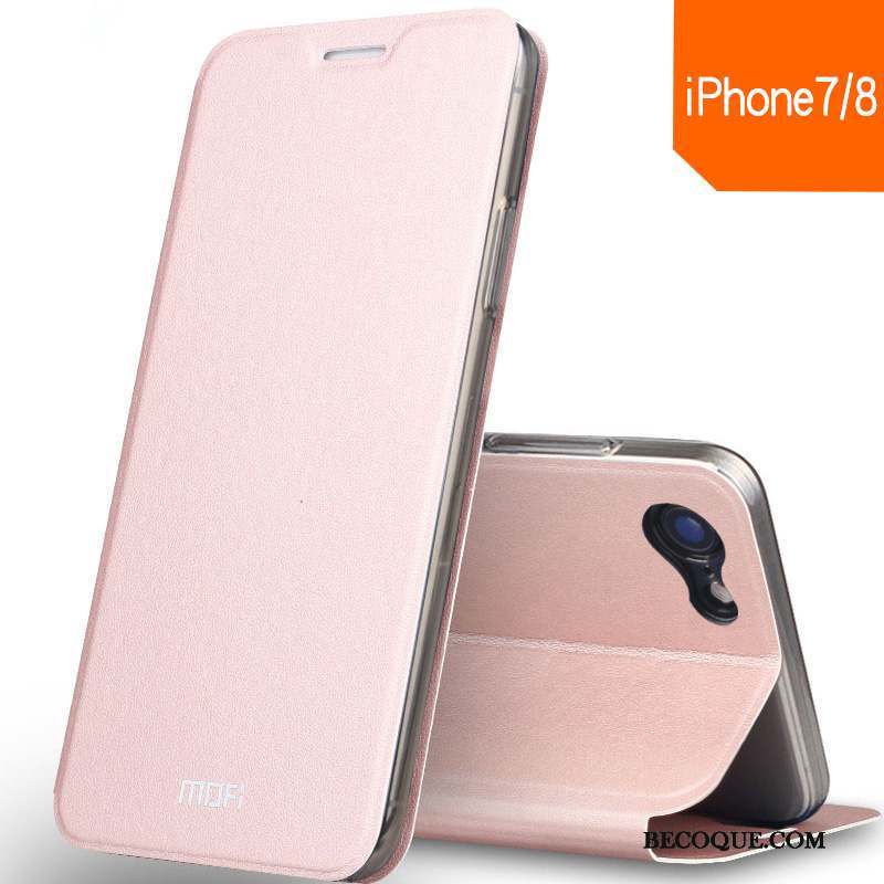 iPhone 8 Tout Compris Protection Or Rose Incassable Coque De Téléphone Fluide Doux