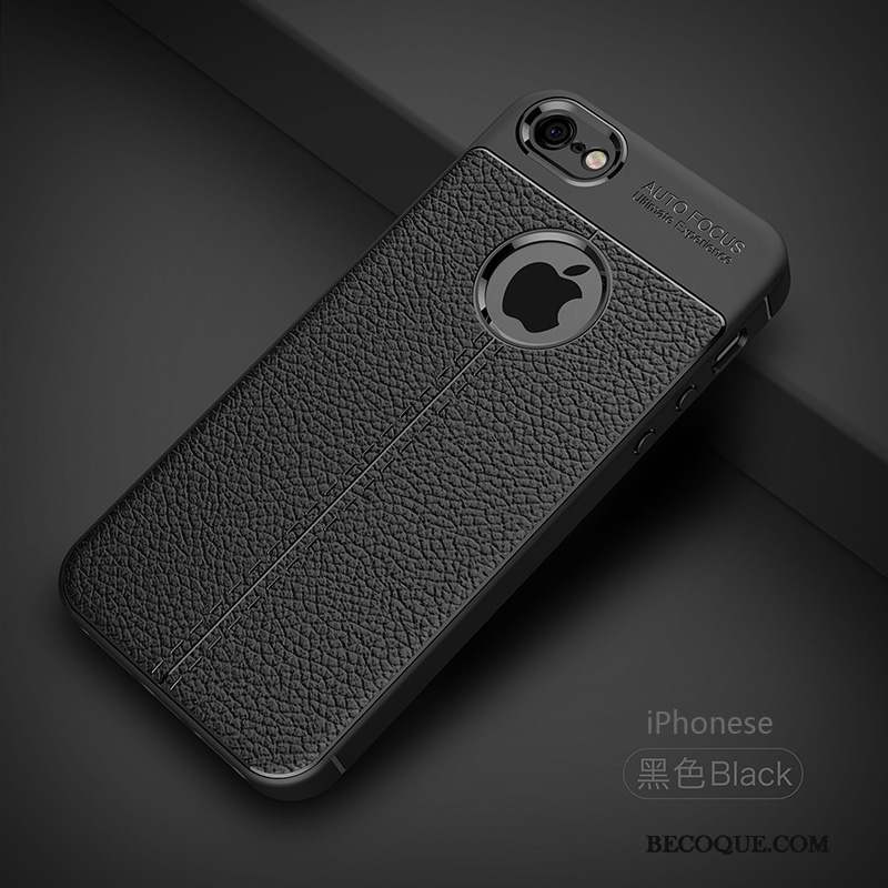 iPhone Se Coque Simple Cuir Qualité Fluide Doux Modèle Fleurie Protection