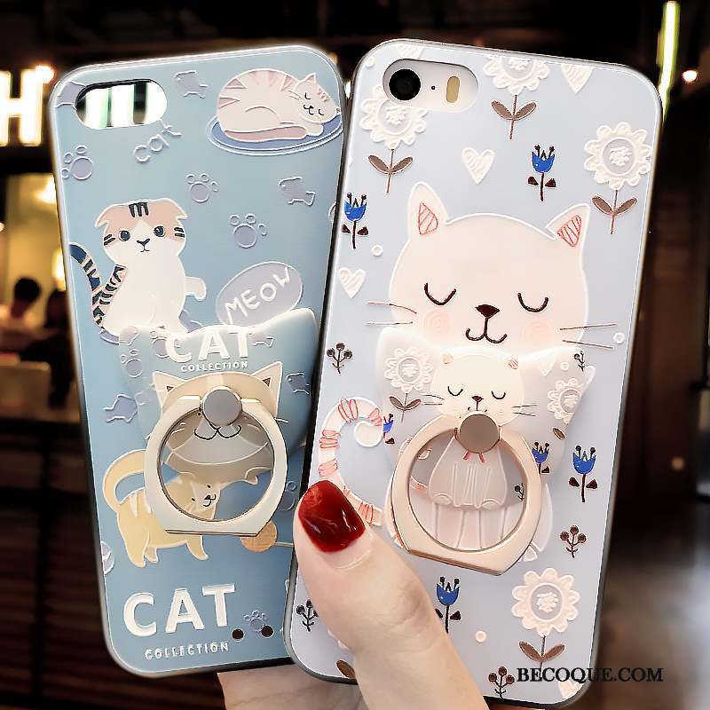 iPhone Se Dessin Animé Étui Petit Protection Silicone Coque De Téléphone