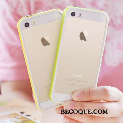 iPhone Se Nouveau Coque De Téléphone Border Téléphone Portable Vert Jaune