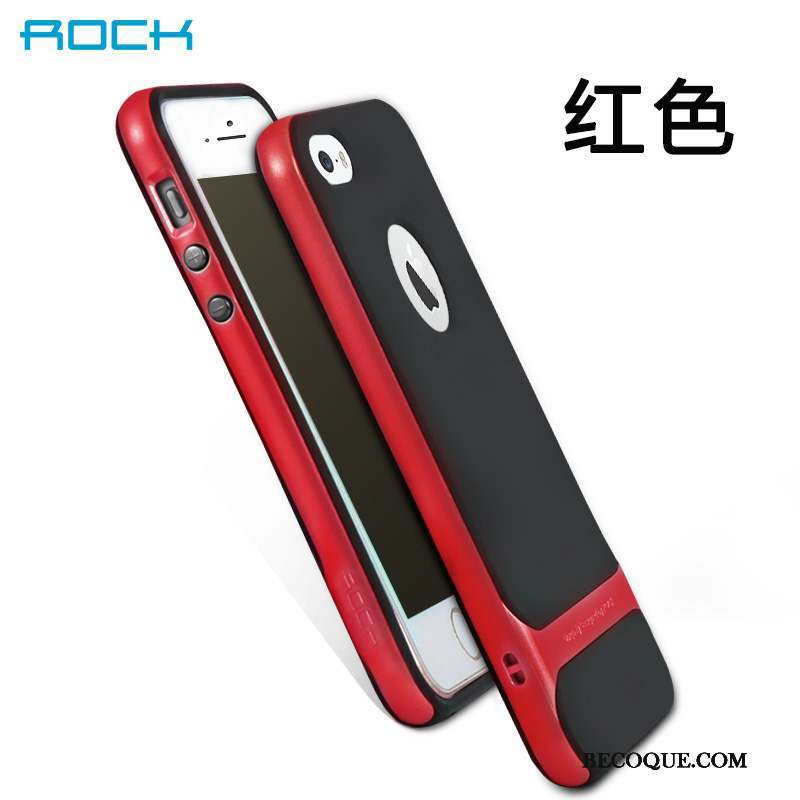 iPhone Se Tendance Coque De Téléphone Rouge Fluide Doux Protection Incassable