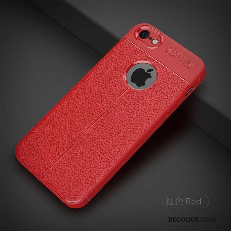 iPhone Se Étui Tout Compris Incassable Coque De Téléphone Silicone Rouge